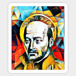 Ignatius of Loyola Abstract Portrait | Ignatius of Loyola Artwork 2 Sticker